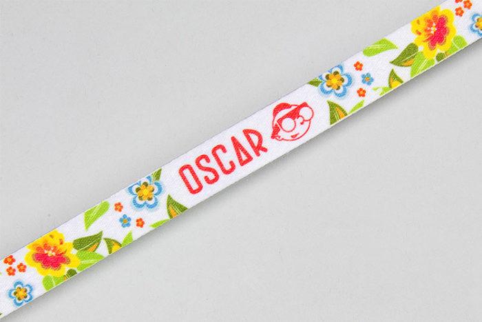 Bracelet en polyester imprimé en couleur - Oscar Productions Nantes billetterie et gestion d'accès sécurisée