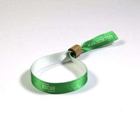 bracelet tissu polyester recyclé et bague bambou