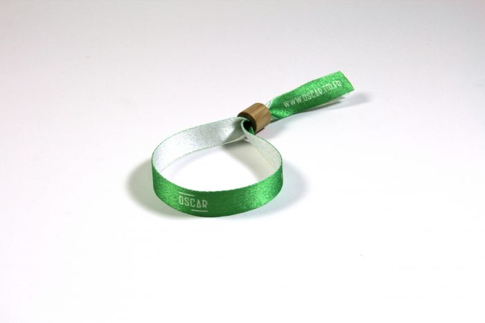 bracelet tissu polyester recyclé et bague bambou